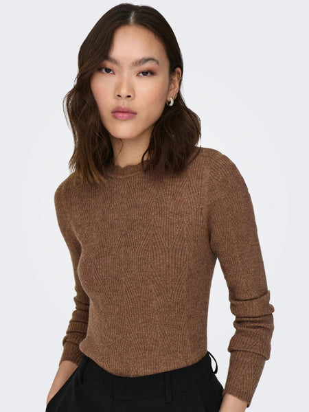 ONLMAI LS STRUCT O-NECK CC KN