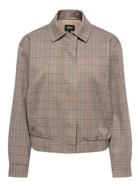 ONLURSULA CHECK BOMBER JACKET