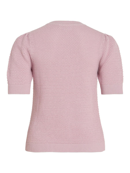 VIDALO O-NECK S/S KNIT TOP -