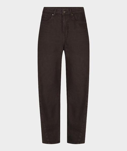 Trousers barrel jeans cacao