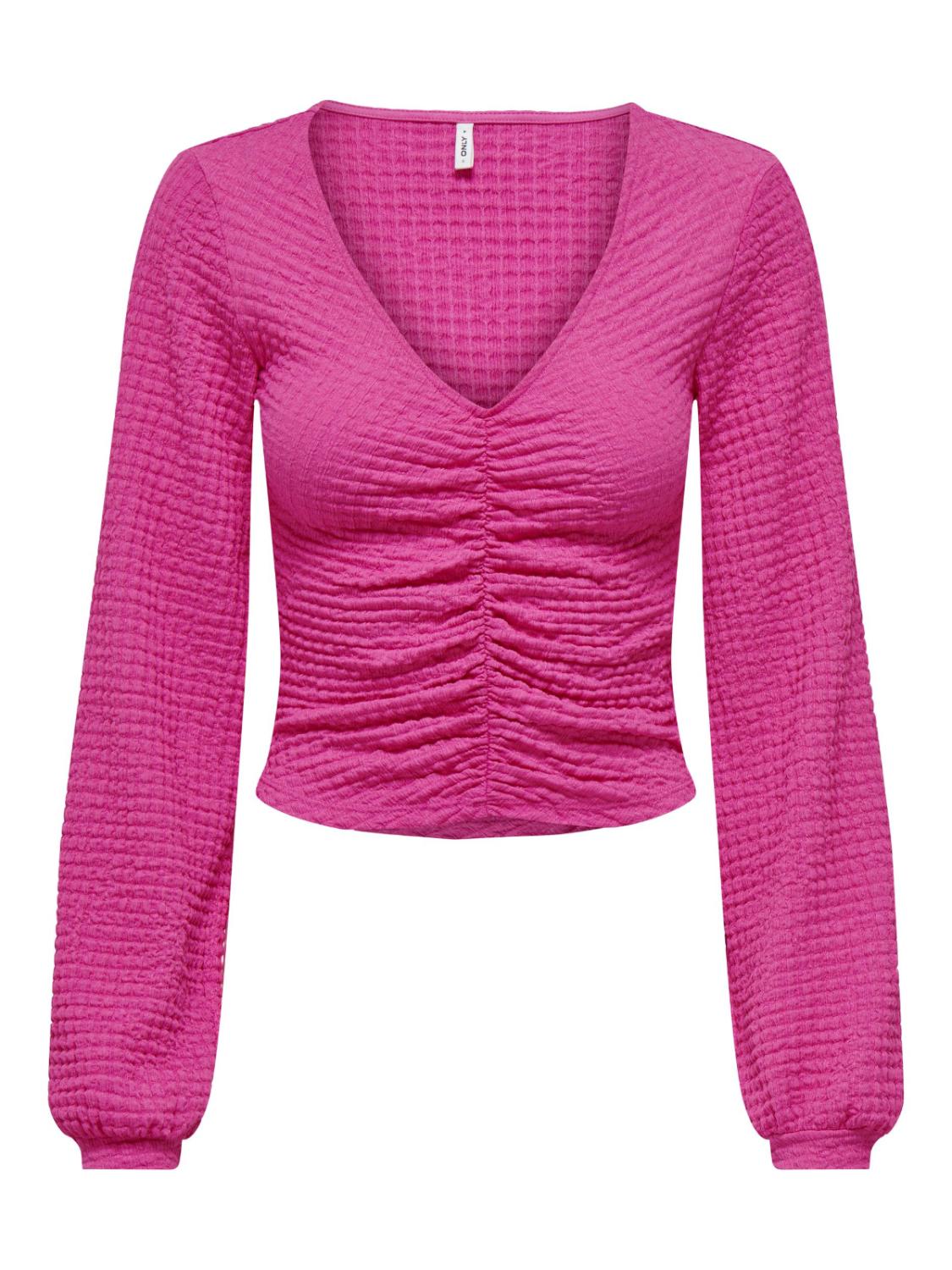 ONLMAI L/S RUCHING TOP CC JRS