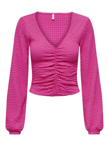 ONLMAI L/S RUCHING TOP CC JRS