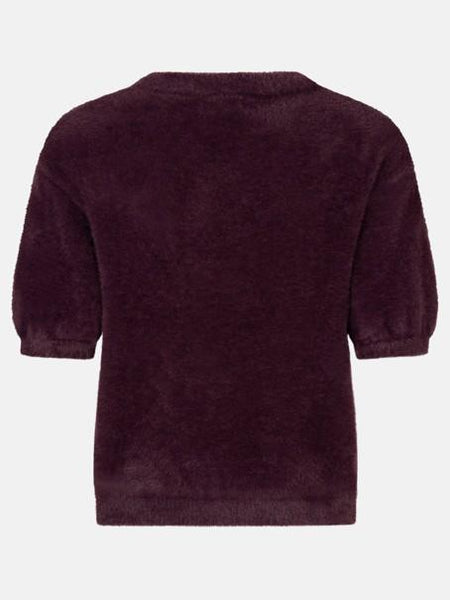 Knitted top mary aubergine
