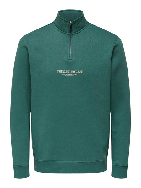 ONSCERES PRINTET REG HALF ZIP