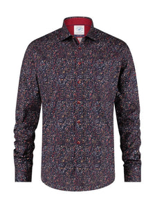 Shirt music notes navy