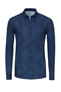 Shirt casual kent dark blue