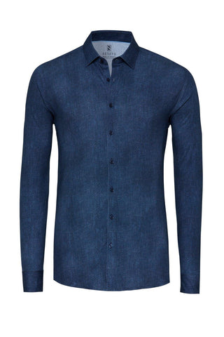 Shirt casual kent dark blue