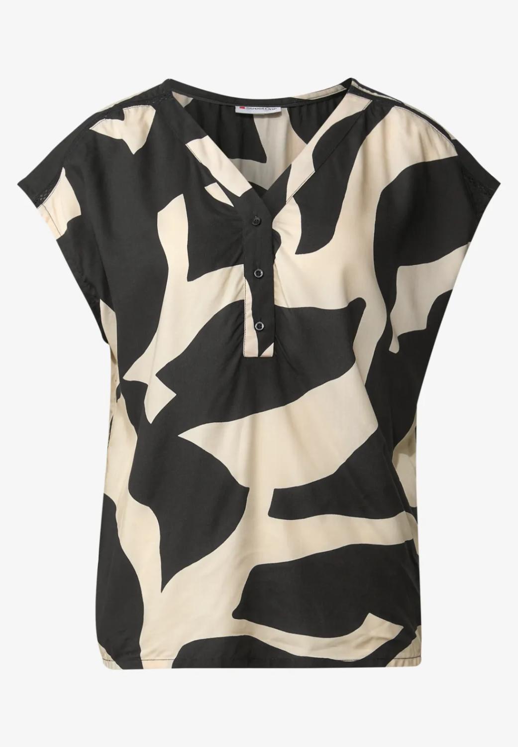 LTD QR Blouse Top w button pa
