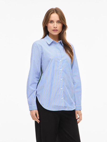 VIDOJA LS STRIPED TAPE SHIRT