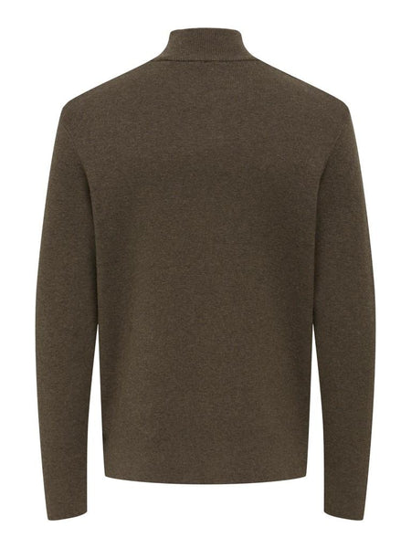ONSTING REG HALF ZIP KNIT NOO