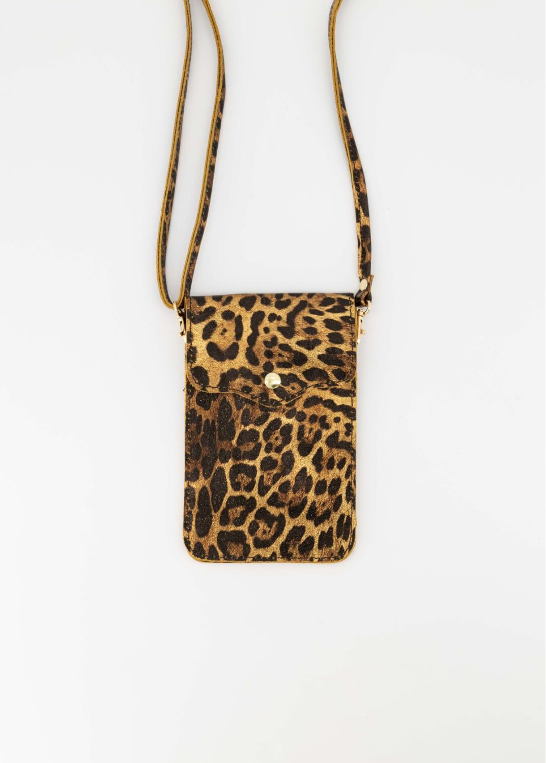 Pona metallic leer luipaard