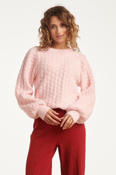 Knit top 25502 baby pink