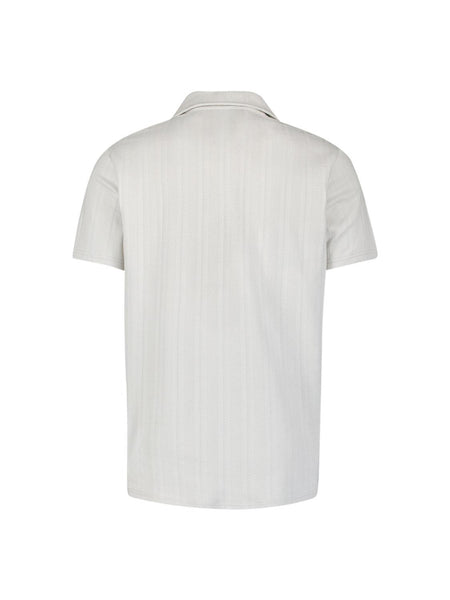 Polo revers stripes chalk