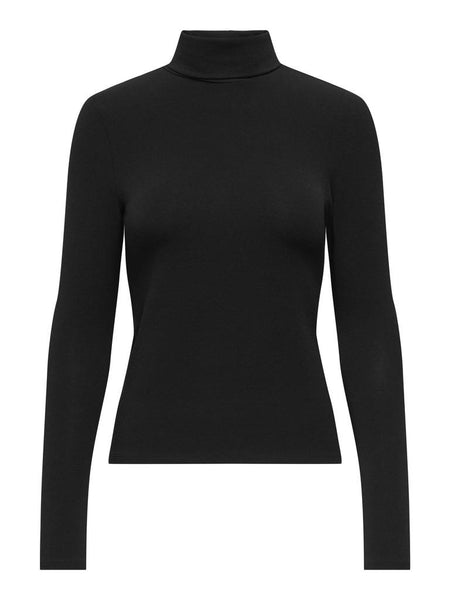 ONLGLAMOUR L/S ROLL-NECK TOP