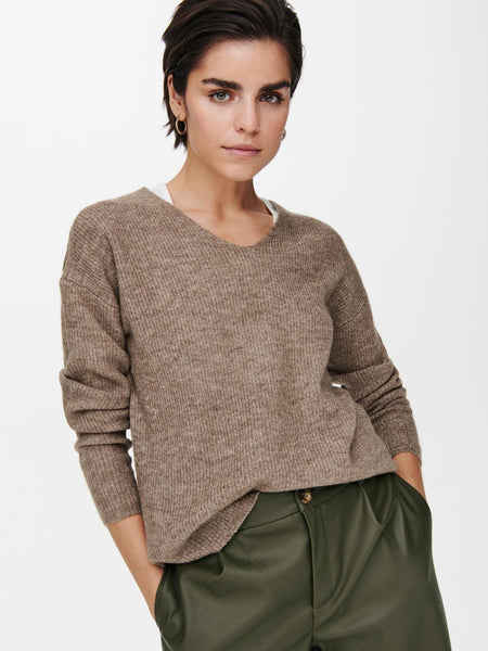 ONLCAMILLA V-NECK L/S PULLOVE