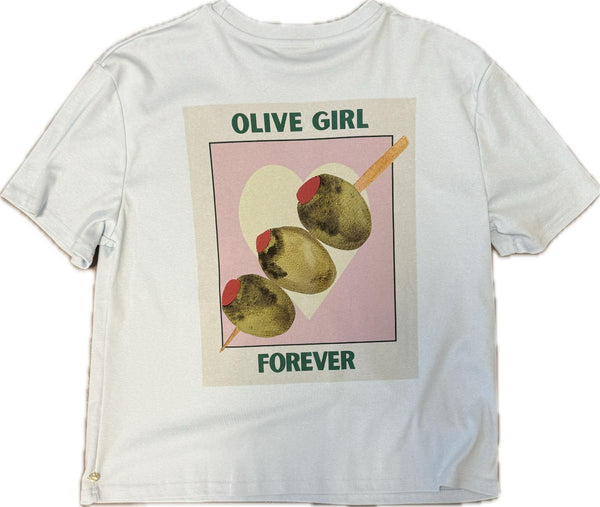 T-shirt olive blue