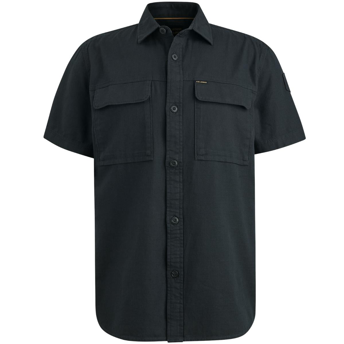 Short Sleeve Shirt Slub Cotto