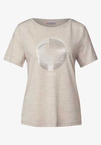 SOL_LTD QR partprint shirt w.