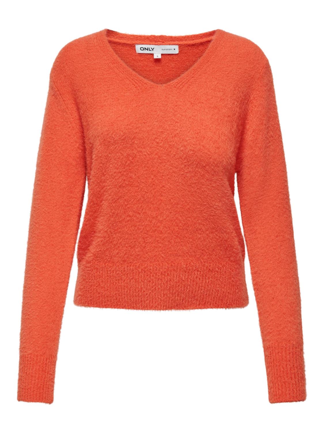 ONLELLA PIUMO LS V-NECK NCA K