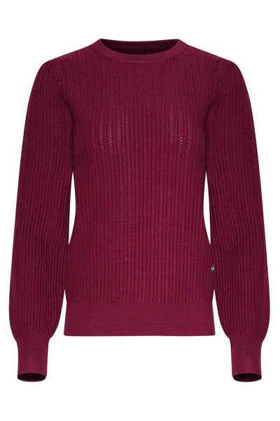 Knit top 25743 aubergine