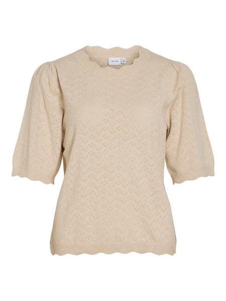 VIEMI O-NECK 2/4 SLEEVE KNIT