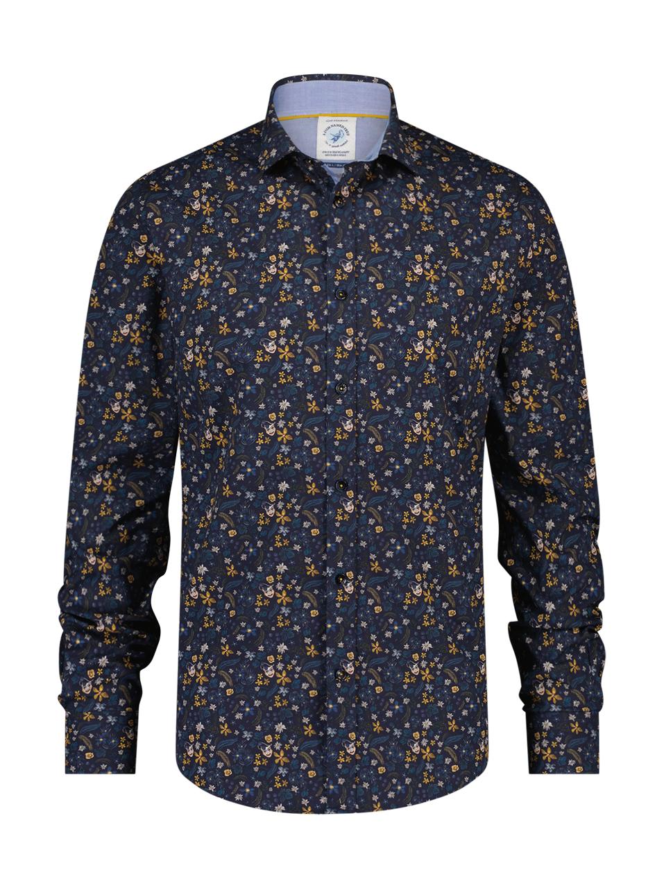 Shirt flower navy
