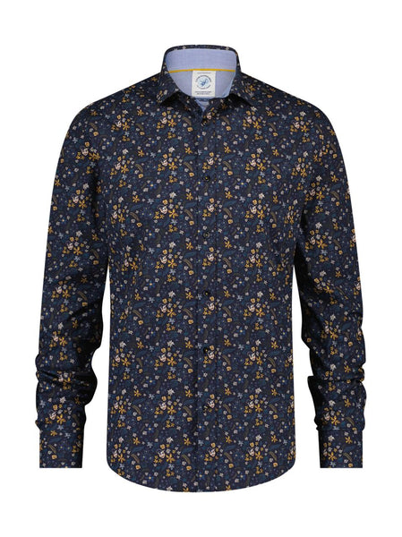 Shirt flower navy