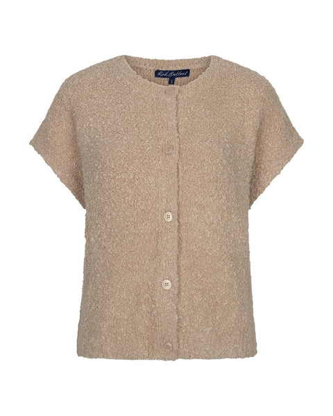 Sleeveless knit boucle