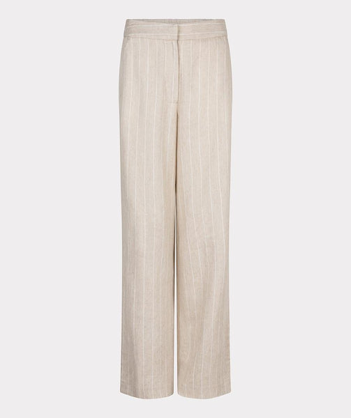 Trousers linen stripe