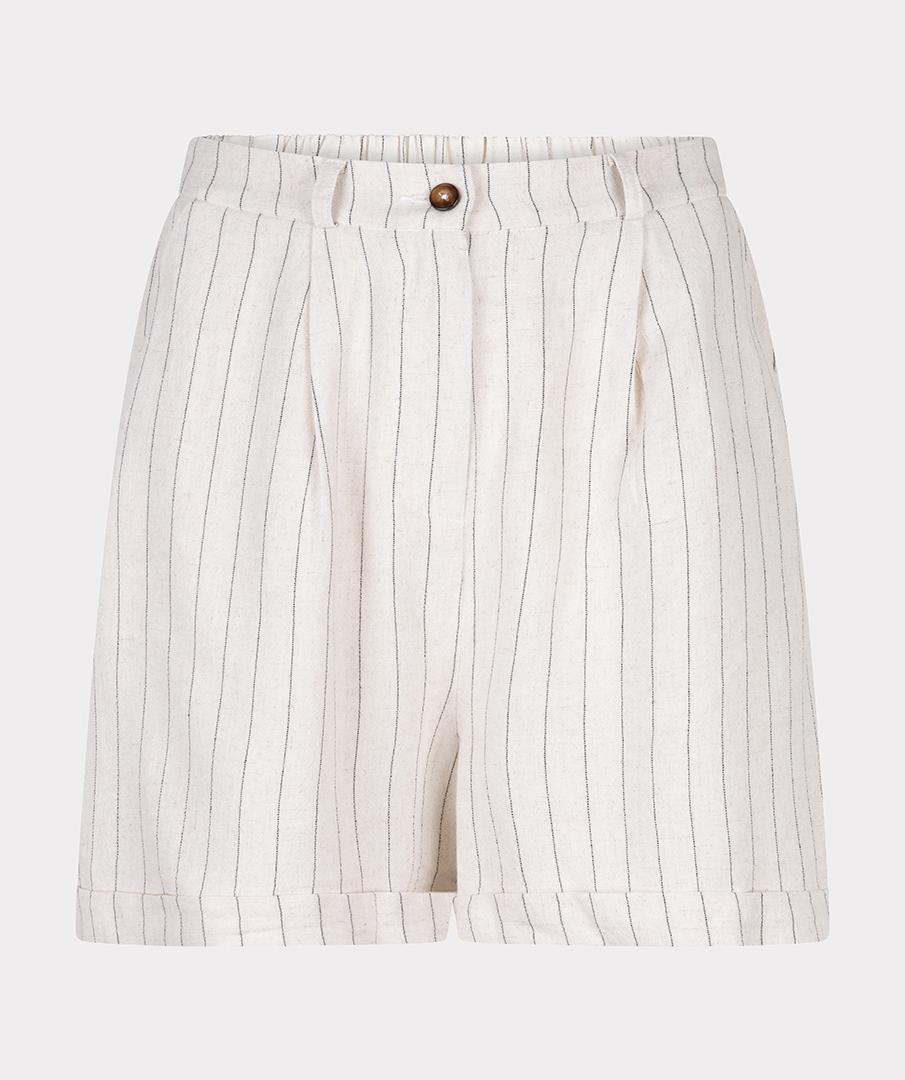 Shorts linen stripe
