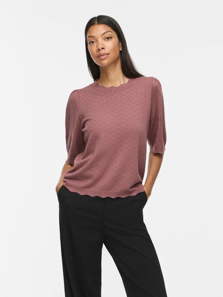 VIEMI O-NECK 2/4 SLEEVE KNIT