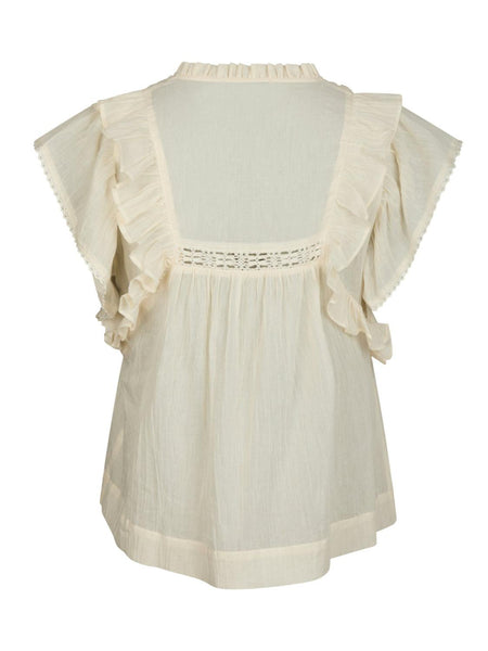 Jayla S voile top light yellow