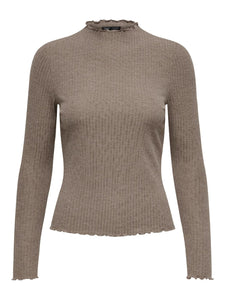 ONLEMMA L/S HIGH NECK TOP NOO