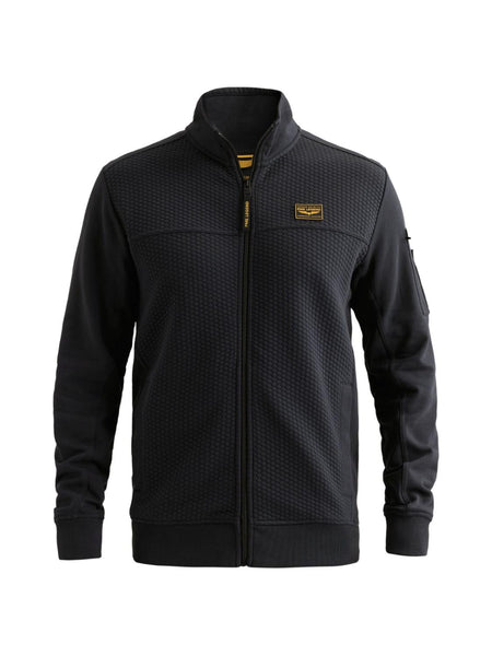 Zip jacket jacquard interlock