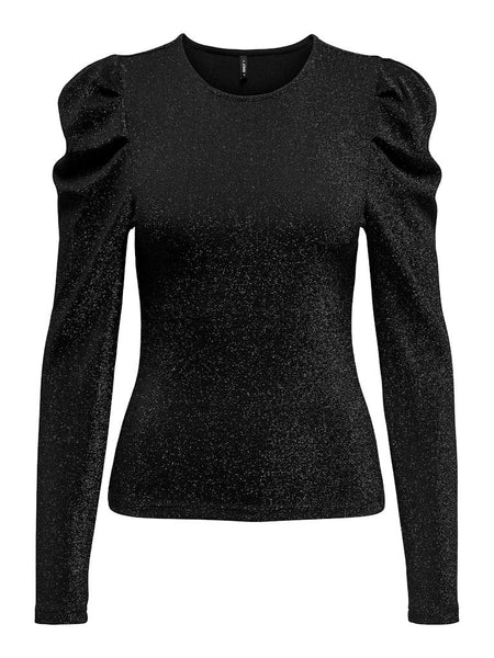 ONLRICH L/S GLITTER PUFF TOP