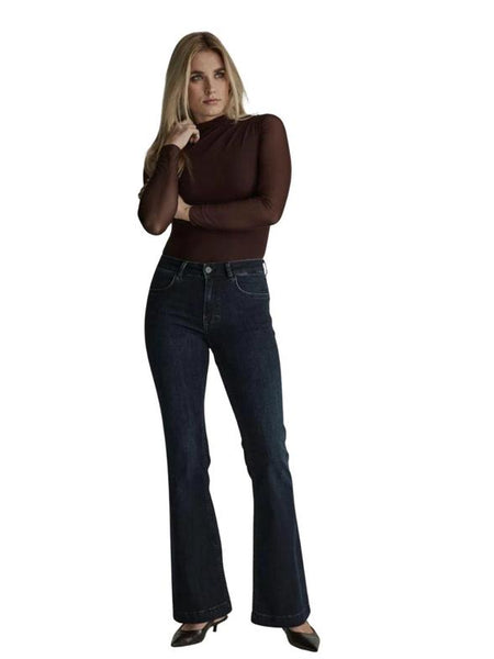 Jade denim blue black