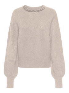 ONLAVI LS EMBELLISH O-NECK EX