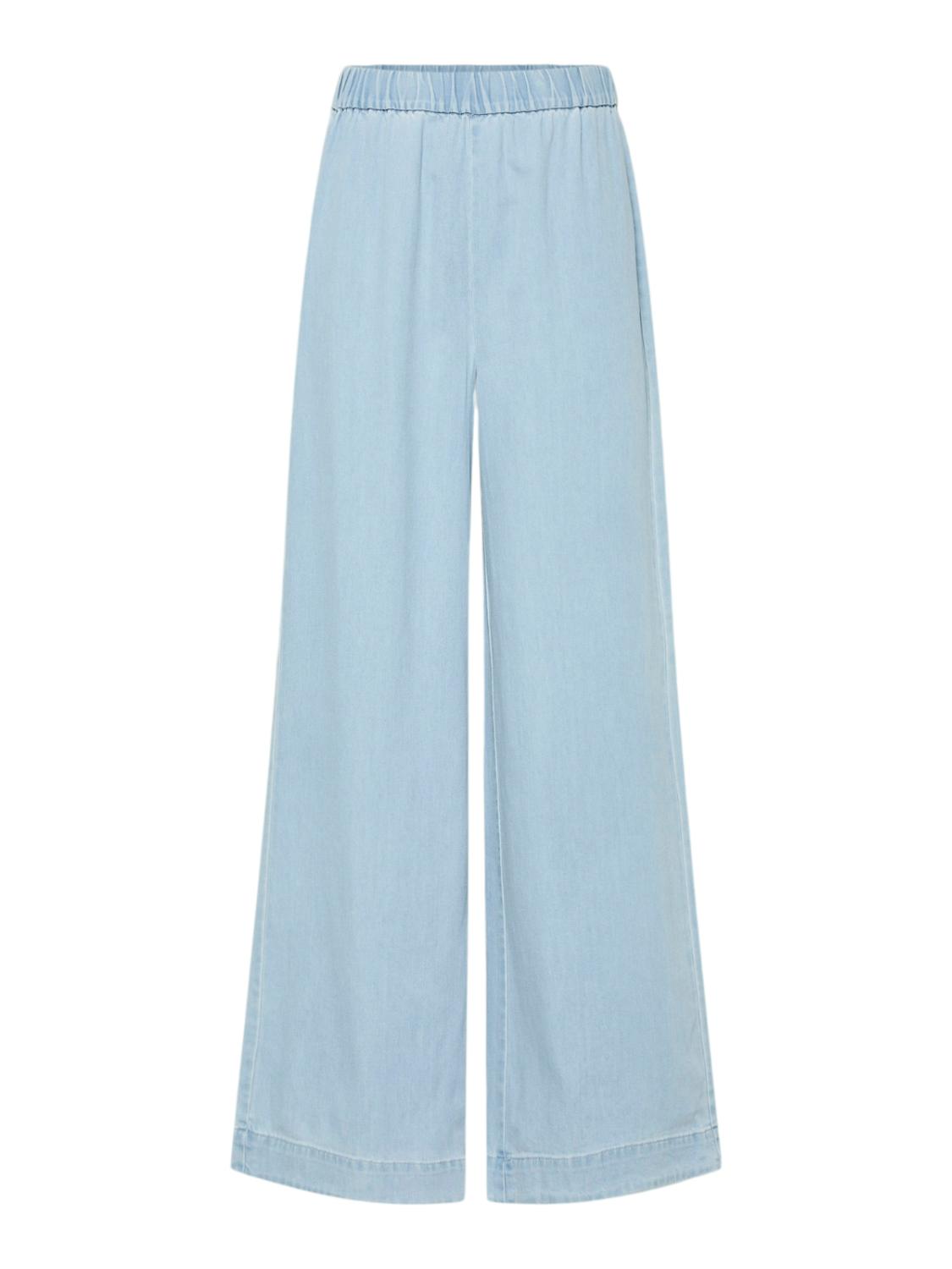 PCSMIDI HW WIDE LEG DENIM PAN