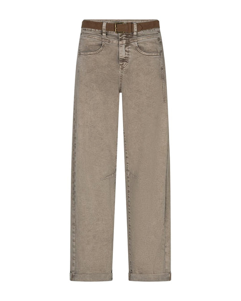 Korine & belt washed twill co