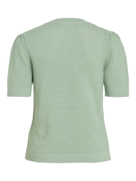 VIDALO O-NECK S/S KNIT TOP -