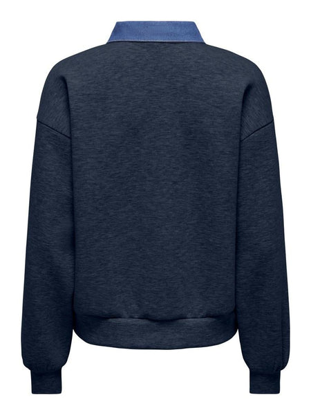 ONLSCARLET L/S POLO MIX SWEAT