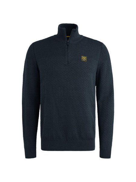 Half zip collar cotton moulin