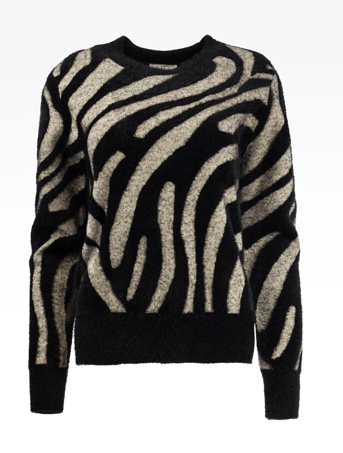 Flair LS-RMJ Furry Print Knit