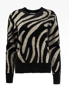 Flair LS-RMJ Furry Print Knit