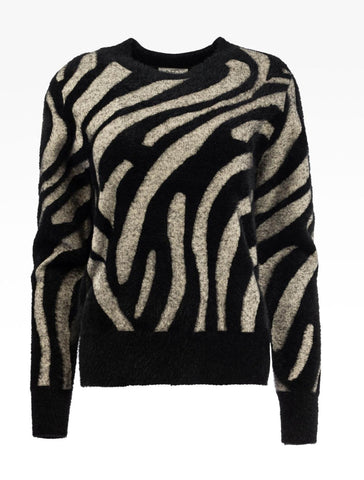 Flair LS-RMJ Furry Print Knit