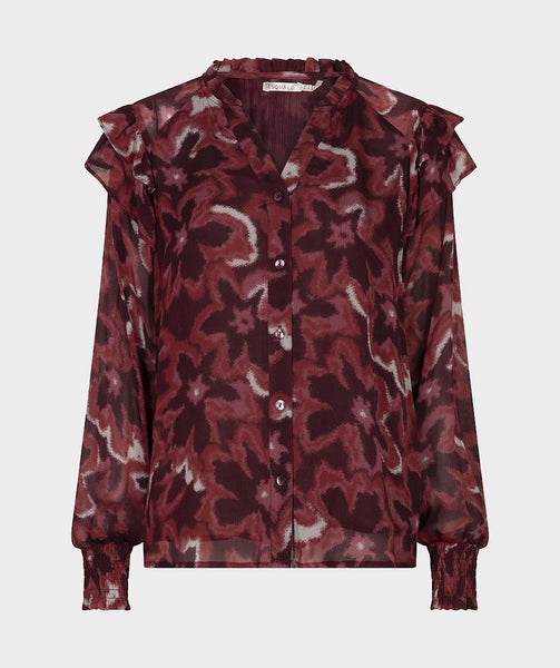 Blouse ruffle Autumn Bloom