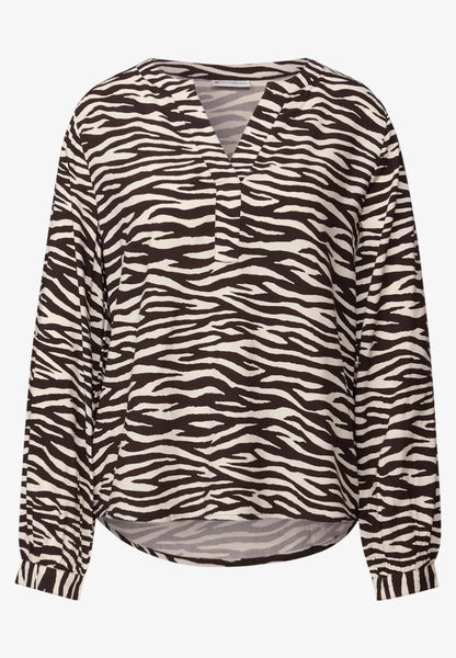 LTD QR Splitneck tunic blouse