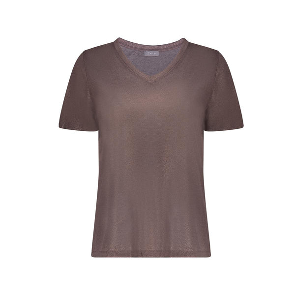 Top jersey V-neck with foil