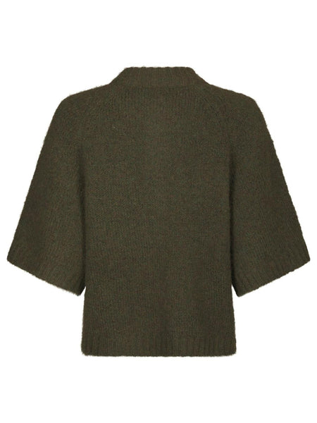Benut fluffyknit cardigan army