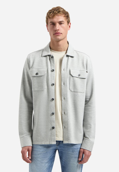 Overshirt jacquard grey